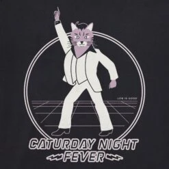 Men's Caturday Night Fever Dream Short Sleeve Tee 7 Men's Caturday Night Fever Dream Short Sleeve Tee -LIFE IS GOOD SHOP 160540 2