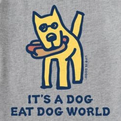 Men's It's A Dog Eat Dog World Short Sleeve Tee -LIFE IS GOOD SHOP 160544 2