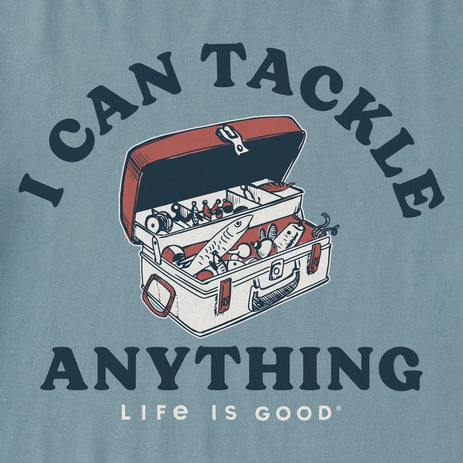 Men's I Can Tackle Anything Short Sleeve Crusher Tee 2 Men's I Can Tackle Anything Short Sleeve Crusher Tee - Image 2