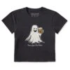 Women's Here For The Boos Ghost Crusher-LITE Shrunken Tee