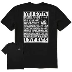 Men's Berts Cat Manifesto Short Sleeve Crusher Tee -LIFE IS GOOD SHOP 162249 1