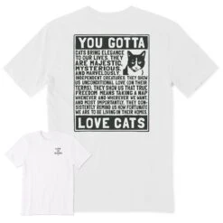 Men's Berts Cat Manifesto Short Sleeve Crusher Tee -LIFE IS GOOD SHOP 162260 1
