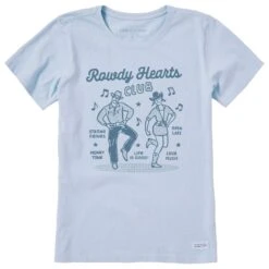 Women's Rowdy Hearts Club Short Sleeve Crusher Tee