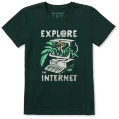 Women's Explore The Internet Short Sleeve Crusher Tee