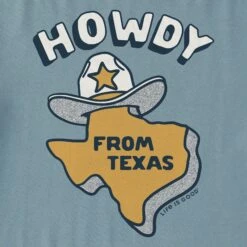 Men's Howdy From Texas Map Short Sleeve Crusher Tee -LIFE IS GOOD SHOP 163326 2