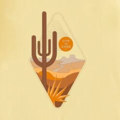 Men's Desert Diamond Short Sleeve Tee -LIFE IS GOOD SHOP 163768 2