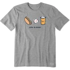 Men's Baseball Trio Short Sleeve Tee 14 Men's Baseball Trio Short Sleeve Tee -LIFE IS GOOD SHOP 163877 1