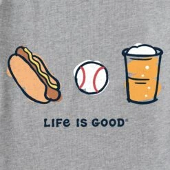 Men's Baseball Trio Short Sleeve Tee 15 Men's Baseball Trio Short Sleeve Tee -LIFE IS GOOD SHOP 163877 2