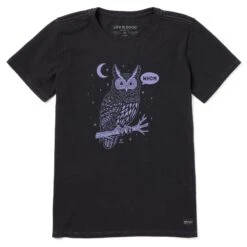 Women's Whom Owl Short Sleeve Tee -LIFE IS GOOD SHOP 164266 1