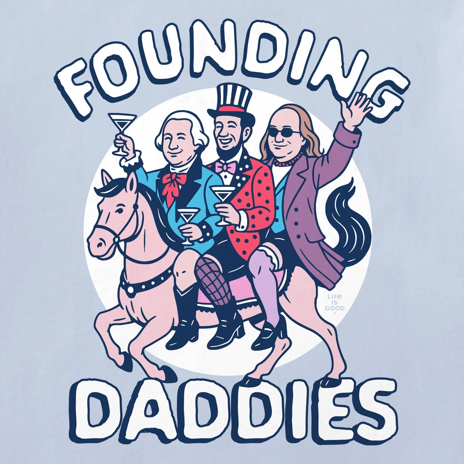 Women's Founding Daddies Short Sleeve Crusher Tee 2 Women's Founding Daddies Short Sleeve Crusher Tee - Image 2