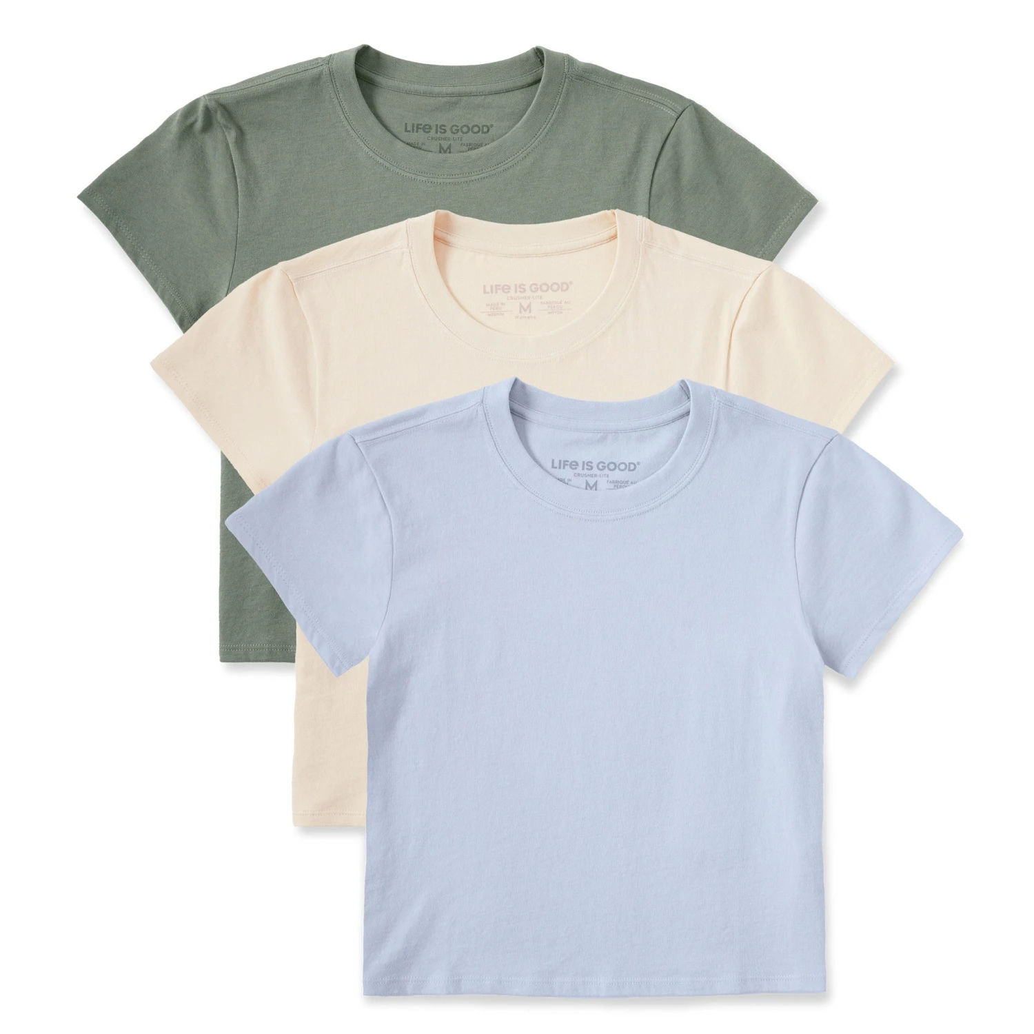 Women's Solid 3-Pack Crusher-LITE Shrunken Tee - Multi 1 1 Women's Solid 3-Pack Crusher-LITE Shrunken Tee - Multi 1