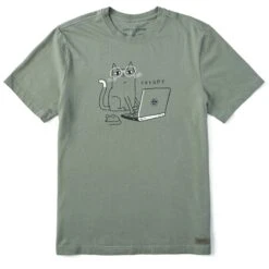Men's CatGPT Laptop Short Sleeve Tee