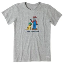 Women's Life Is Super Good Short Sleeve Tee