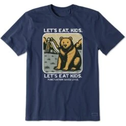 Men's Bert's Shirts Let's Eat Kids Short Sleeve Crusher Tee -LIFE IS GOOD SHOP 167642 1