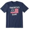 Men's America's Game Football Short Sleeve Tee