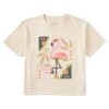 Women's Flamingo Short Sleeve Crusher Boxy Tee