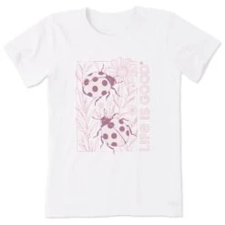 Women's Ladybug Duo Short Sleeve Tee -LIFE IS GOOD SHOP 168914 1