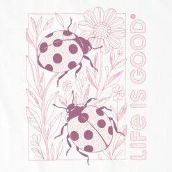 Women's Ladybug Duo Short Sleeve Tee -LIFE IS GOOD SHOP 168914 2