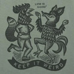 Women's Keep It Weird Chicken Fox Short Sleeve Crusher Tee 3 Women's Keep It Weird Chicken Fox Short Sleeve Crusher Tee -LIFE IS GOOD SHOP 169071 2