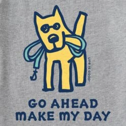 Men's Go Ahead Make My Day Long Sleeve Crusher Tee -LIFE IS GOOD SHOP 169305 2