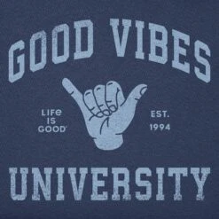 Men's Good Vibes University Short Sleeve Tee 7 Men's Good Vibes University Short Sleeve Tee -LIFE IS GOOD SHOP 170263 2