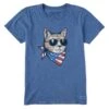 Women's USA Cat Short Sleeve Tee