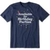 Men's Available For Birthday Parties Short Sleeve Tee