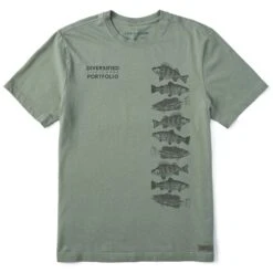 Men's Diversified Portfolio Fish Short Sleeve Tee -LIFE IS GOOD SHOP 172429 1