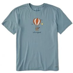 Men's Jake And Rocket Balloon Short Sleeve Crusher Tee