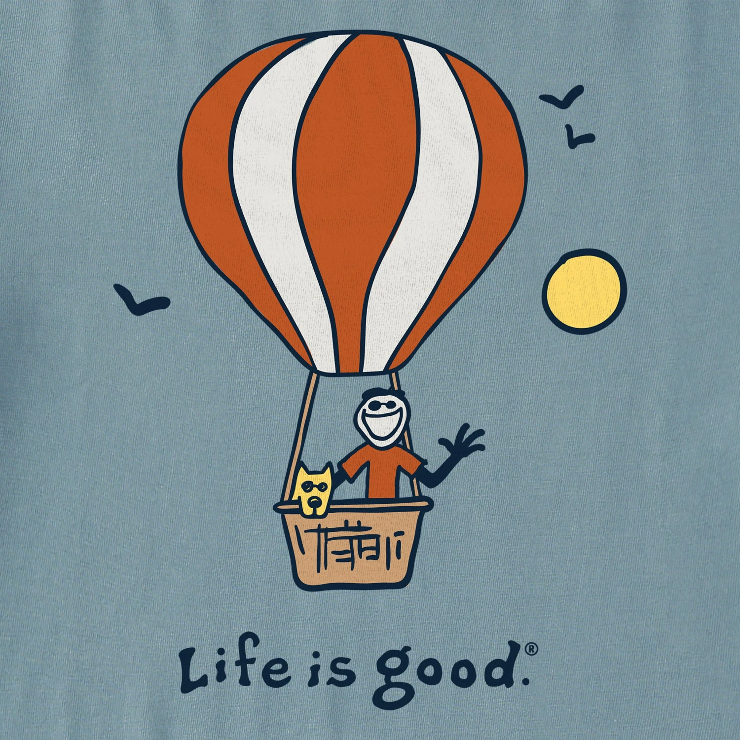 Men's Jake And Rocket Balloon Short Sleeve Crusher Tee 2 Men's Jake And Rocket Balloon Short Sleeve Crusher Tee - Image 2