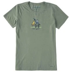 Women's Jake And Rocket Birding Short Sleeve Crusher Tee