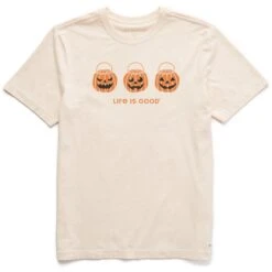 Men's Jack O Lantern Trio Short Sleeve Crusher Tee -LIFE IS GOOD SHOP 173316 1
