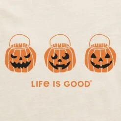 Men's Jack O Lantern Trio Short Sleeve Crusher Tee -LIFE IS GOOD SHOP 173316 2