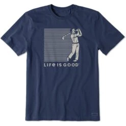 Men's Golfer Stripes Short Sleeve Tee