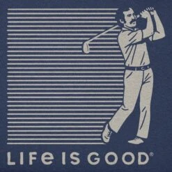 Men's Golfer Stripes Short Sleeve Tee 7 Men's Golfer Stripes Short Sleeve Tee -LIFE IS GOOD SHOP 174151 2