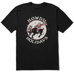 Men's Howdy Holidays Short Sleeve Crusher Tee