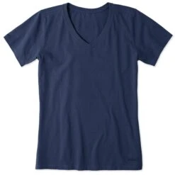 Women's Solid Short Sleeve Vee 30 Women's Solid Short Sleeve Vee -LIFE IS GOOD SHOP 54210 1