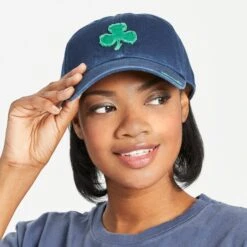 Adult Unisex Applique Shamrock Tattered Chill Cap -LIFE IS GOOD SHOP 55746 5