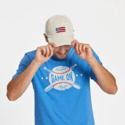 Adult Unisex American Flag Tattered Chill Cap -LIFE IS GOOD SHOP 60517 4