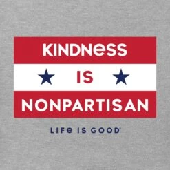 Women's Kindness Is Nonpartisan Short Sleeve Crusher Tee 11 Women's Kindness Is Nonpartisan Short Sleeve Crusher Tee -LIFE IS GOOD SHOP 66331 2