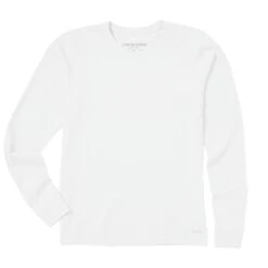 Women's Solid Long Sleeve Tee -LIFE IS GOOD SHOP 73983 1