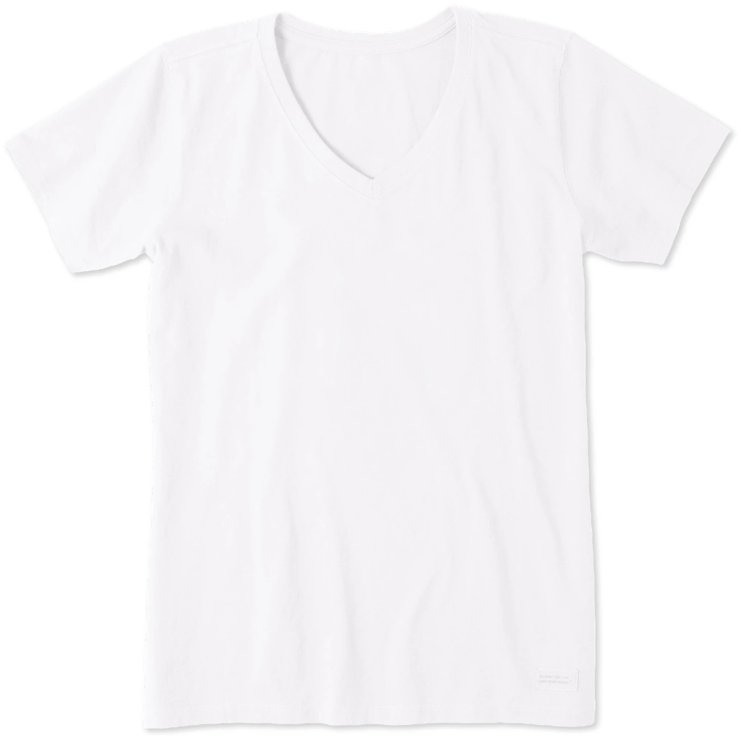 Women's Solid Short Sleeve Vee 19 Women's Solid Short Sleeve Vee - Image 19