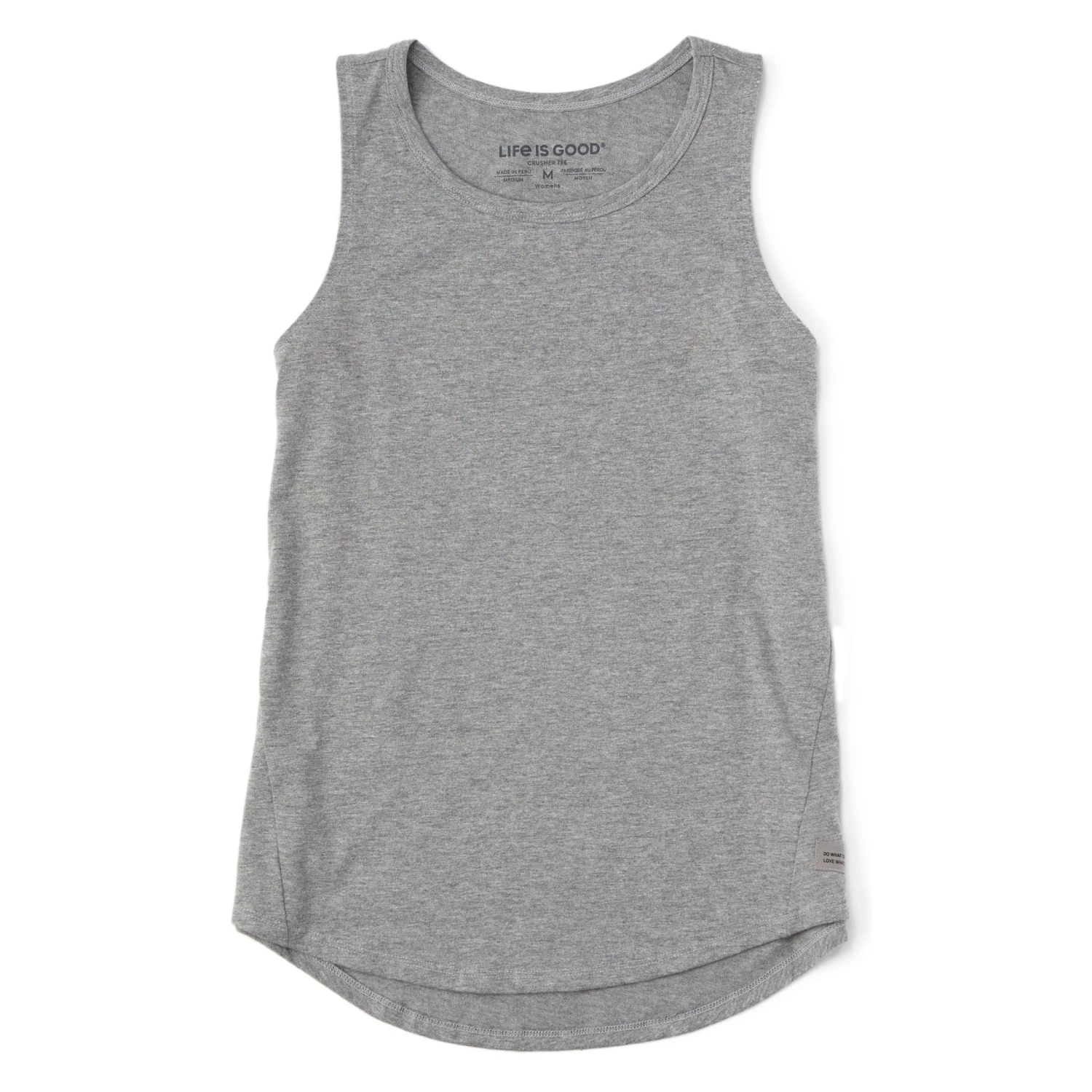 Women's Solid Sleeveless High-Low Crusher Tank 3 Women's Solid Sleeveless High-Low Crusher Tank - Image 3