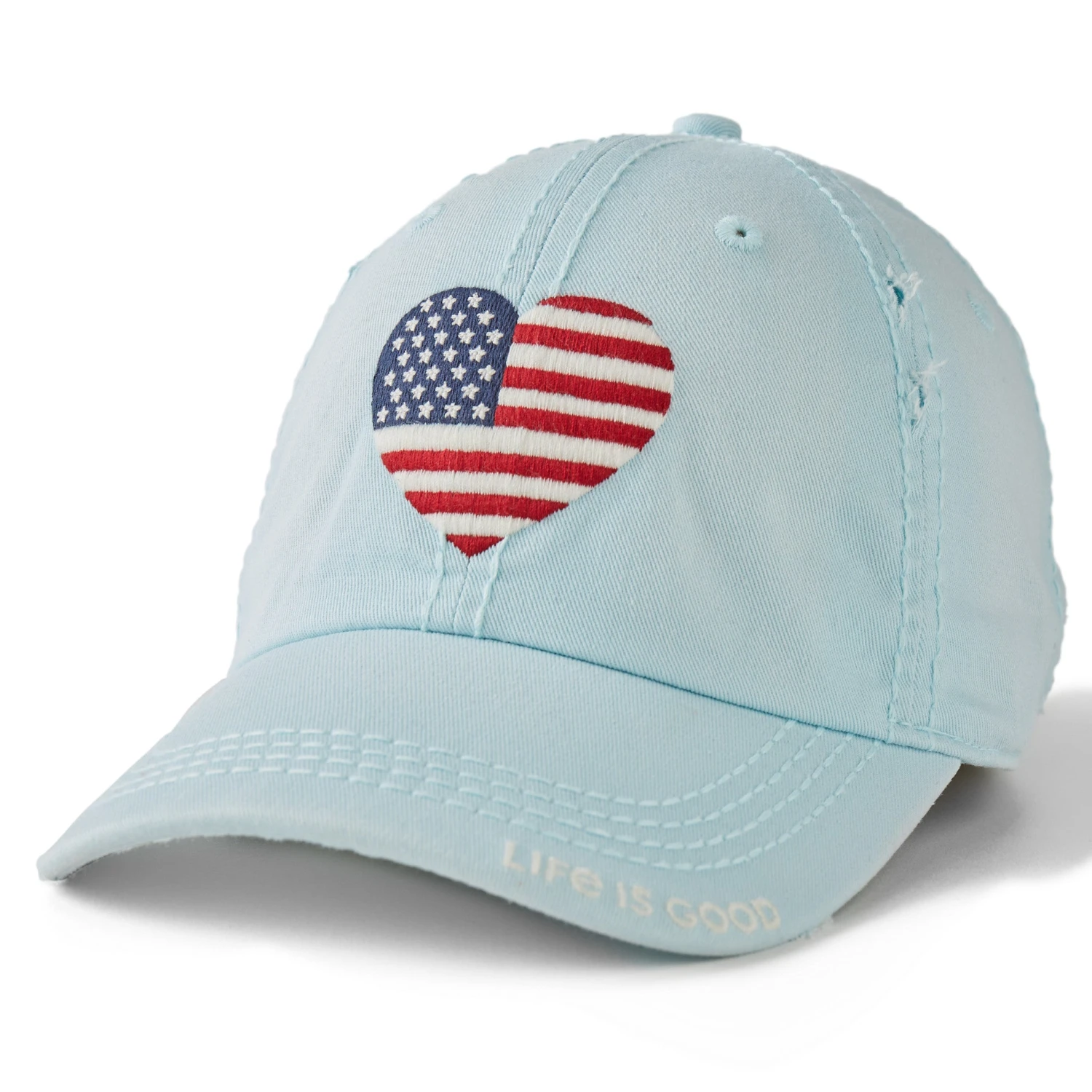 Adult Unisex Flag Heart Sunwashed Chill Cap 1 Adult Unisex Flag Heart Sunwashed Chill Cap
