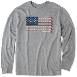 Men's Golf Flag Long Sleeve Crusher Tee