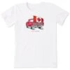 Women's Canada Flag Truck Short Sleeve Tee