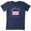 Women's Pennsylvania Daisies Short Sleeve Crusher Tee