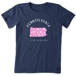Women's Pennsylvania Daisies Short Sleeve Crusher Tee