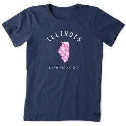 Women's Illinois Daisies Short Sleeve Crusher Tee