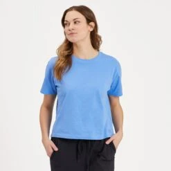 Women's Solid Short Sleeve Crusher Boxy Tee -LIFE IS GOOD SHOP 86071 2